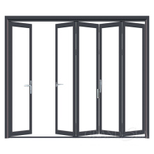 Aluminum folding door bi folding doors used commercial glass doors for sale china factory